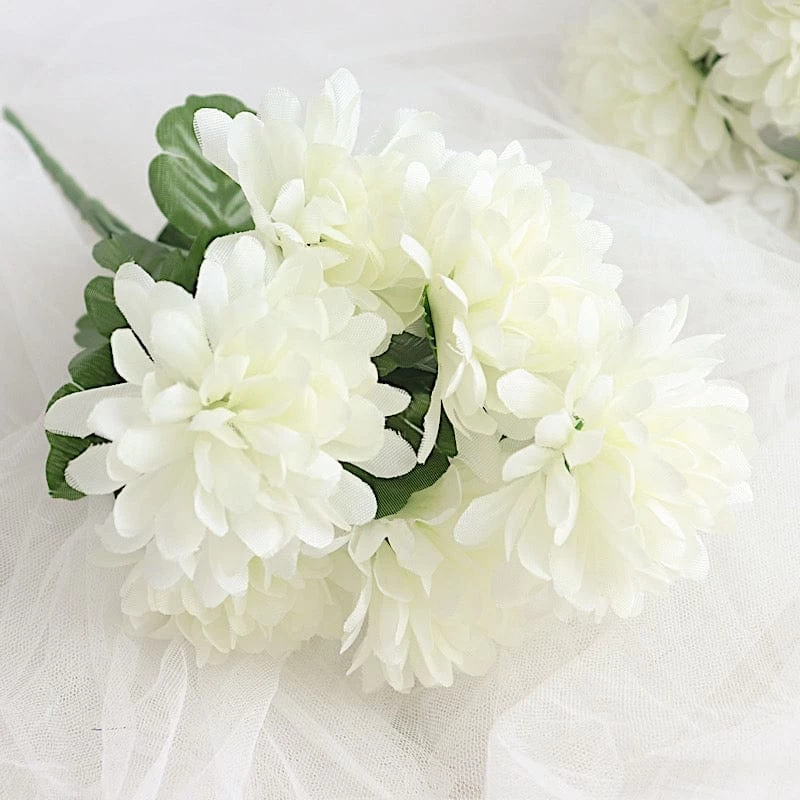 84 Chrysanthemum Mums Silk Artificial Flowers - Image 16