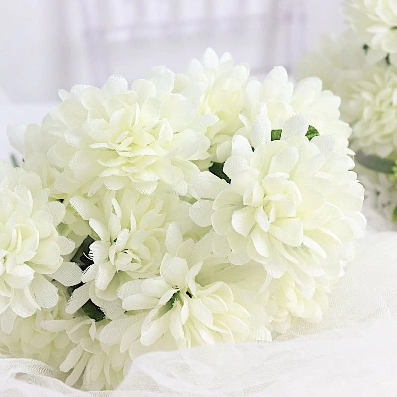 84 Chrysanthemum Mums Silk Artificial Flowers - Image 19