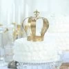 8 In Tall Gold Metal Crown Fleur-de-lis Cake Topper Kids Birthday Party Decorations