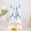 8.5 In Tall White And Blue Princess Castle Cake Topper