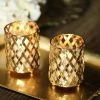 2 Metal 4" Crisscross Candle Holders Wedding Table Centerpieces