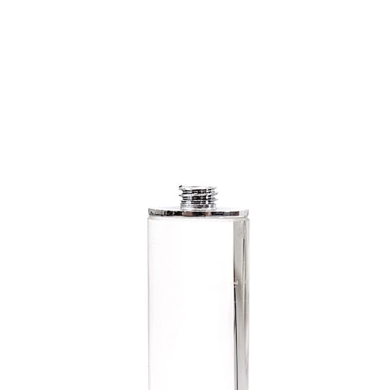 23 In Tall Clear 3 Arm Round Crystal Glass Candelabra Taper Candle Holder - Image 12