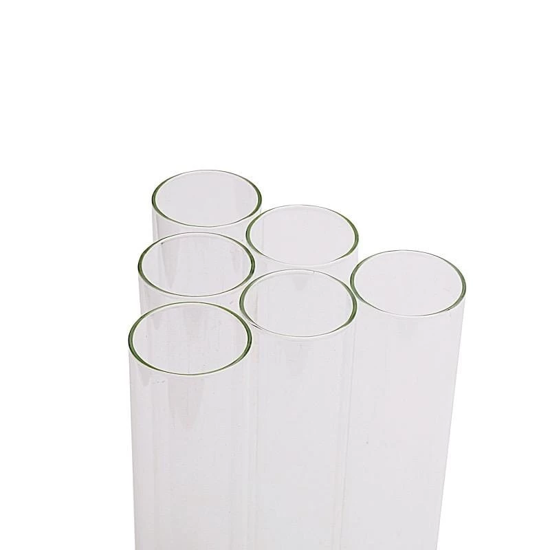 24 In Tall Candelabra Candle Holder Centerpiece With Glass - Image 6