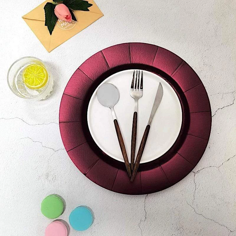 10 Pcs 13 In Round Disposable Paper Charger Plates - Image 5