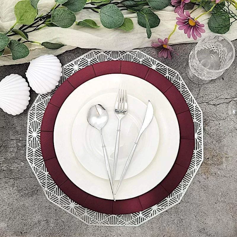 10 Pcs 13 In Round Disposable Paper Charger Plates - Image 8