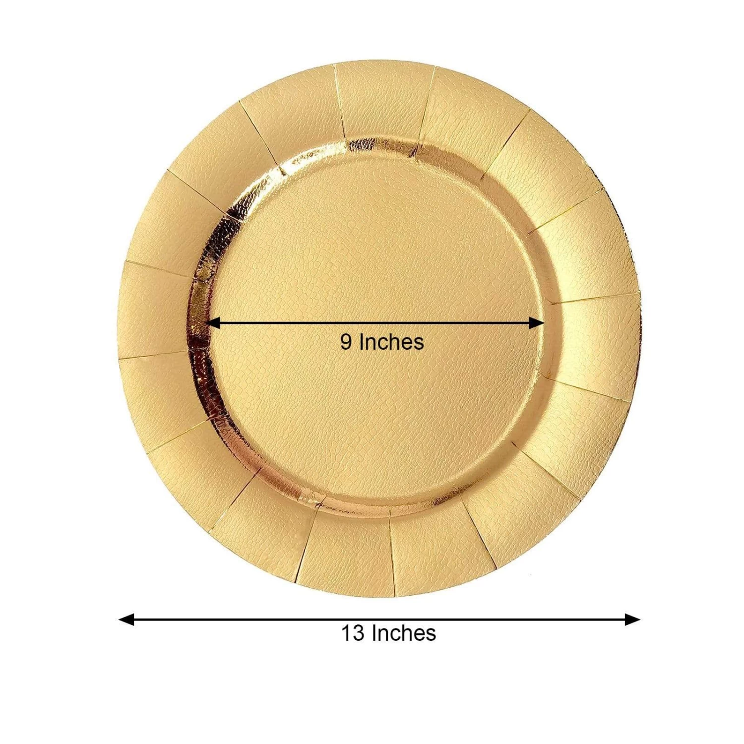 10 Pcs 13 In Round Disposable Paper Charger Plates - Image 10