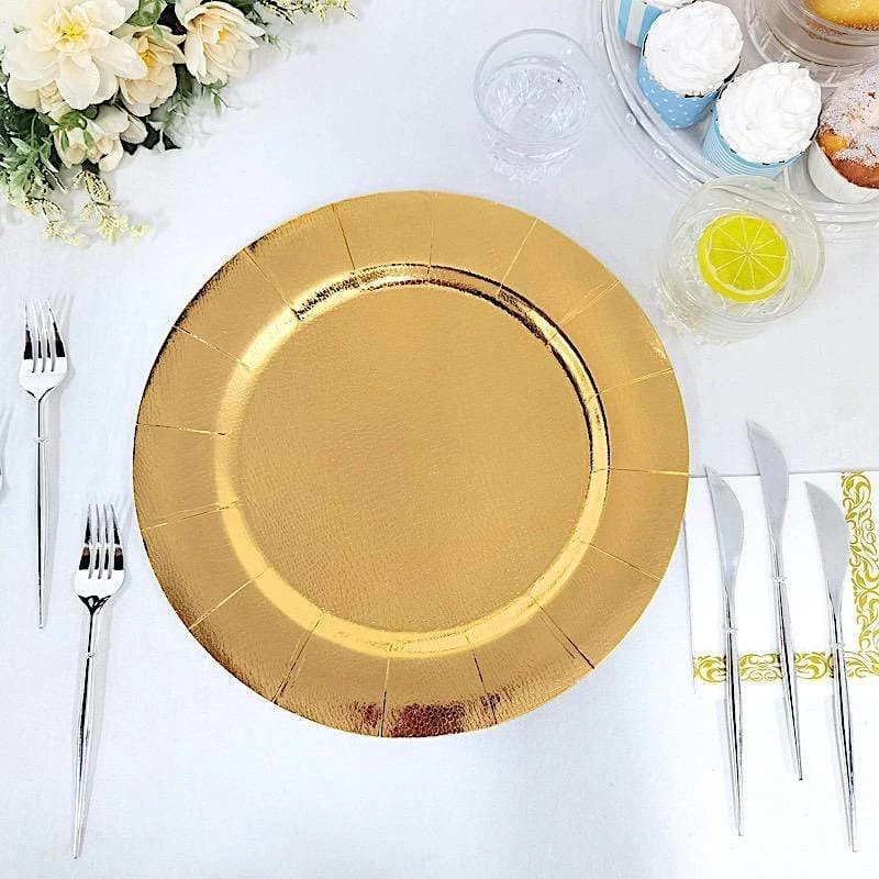 10 Pcs 13 In Round Disposable Paper Charger Plates - Image 11