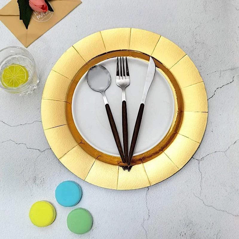 10 Pcs 13 In Round Disposable Paper Charger Plates - Image 16