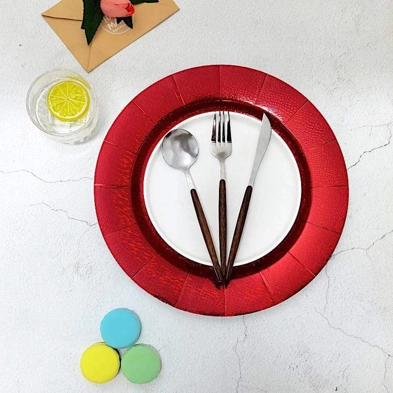 10 Pcs 13 In Round Disposable Paper Charger Plates - Image 20