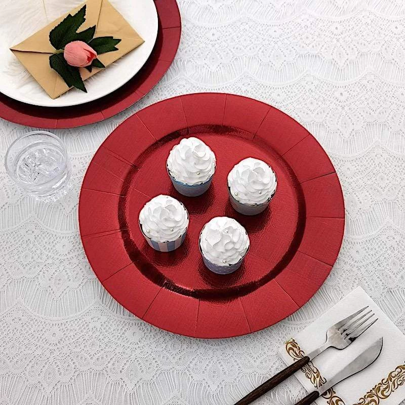 10 Pcs 13 In Round Disposable Paper Charger Plates - Image 17