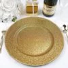 24 Pcs 13" Glitter Round Charger Plates