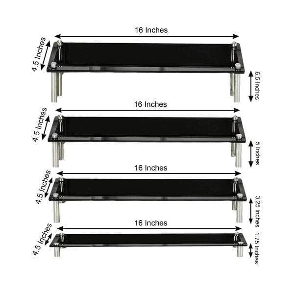 4 Acrylic Dessert Stands Cupcake Holders Display Riser - Image 8