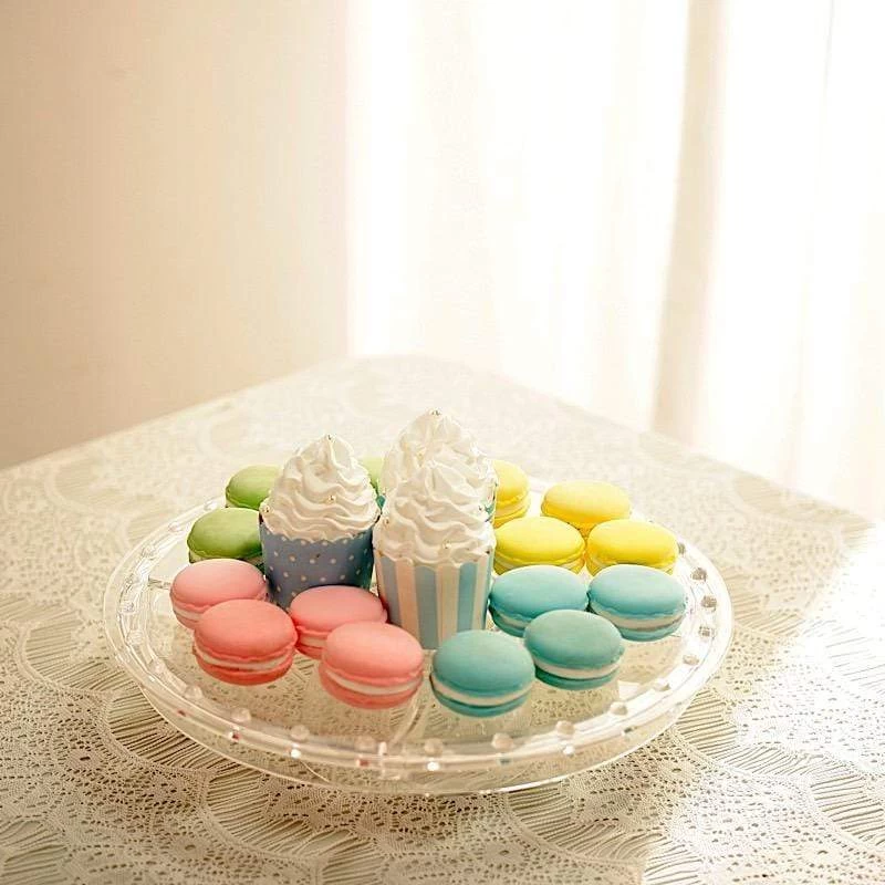 12" Clear Acrylic Cake Stand With Dome 6 In 1 Multifunctional Serving Platter - Image 4