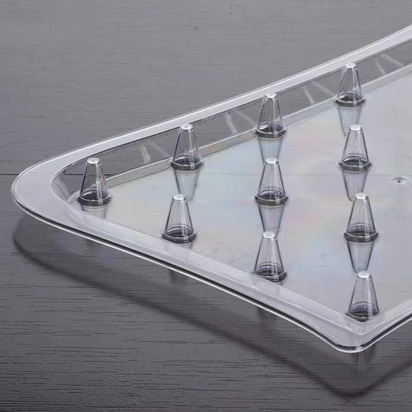 20 Pcs 4 Oz Clear Plastic Disposable Fluted Cups With Display Tray - Image 4