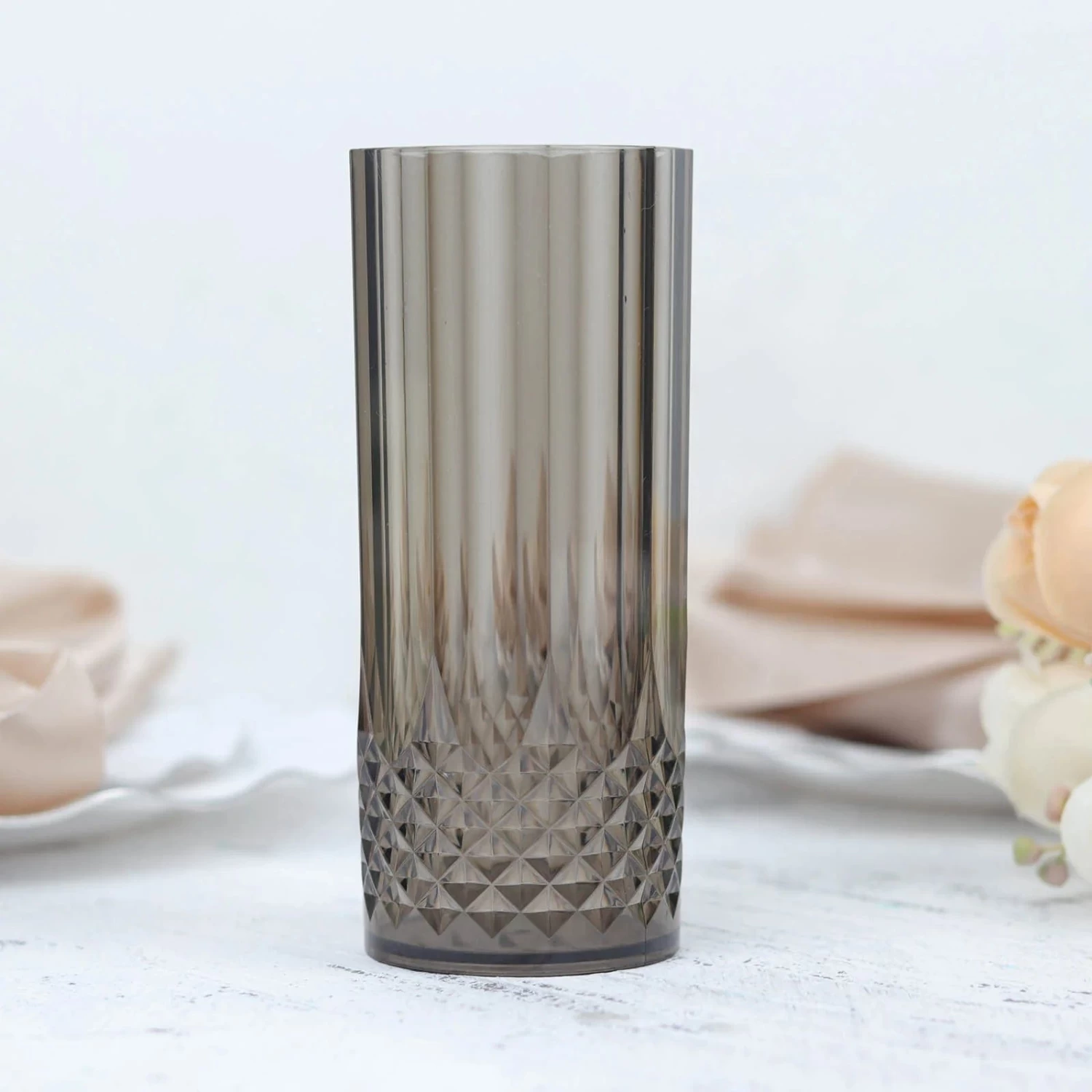 6 Crystal 14 Oz Plastic Disposable Drinking Glasses - Image 15