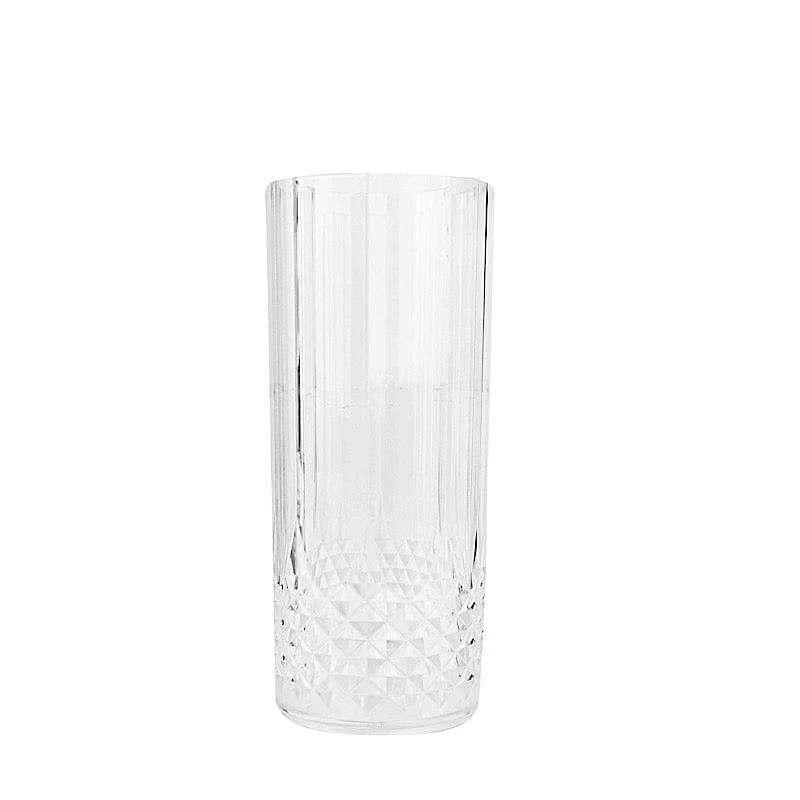 6 Crystal 14 Oz Plastic Disposable Drinking Glasses - Image 3