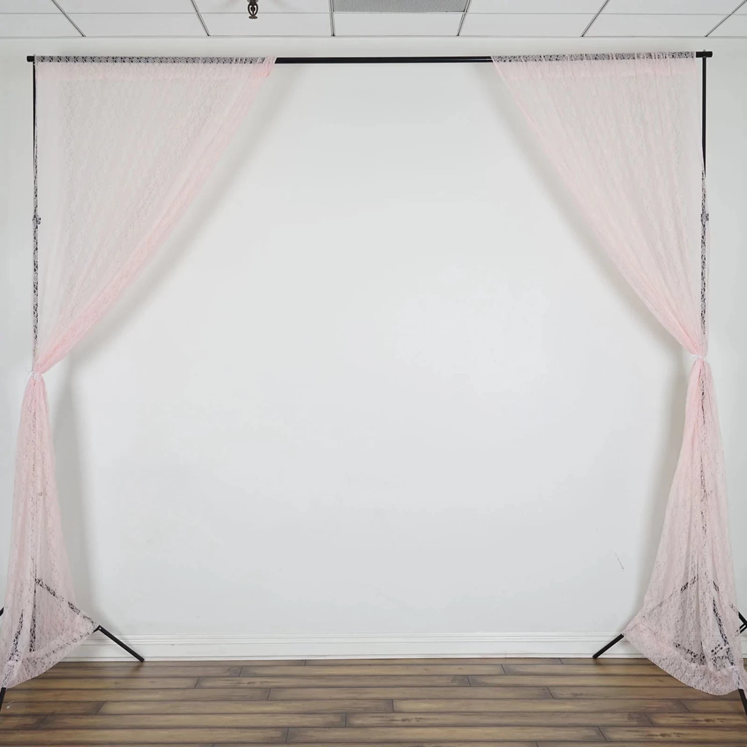 10 Feet X 10 Feet Sheer Lace Backdrop Drapes Curtains Panels - Image 5