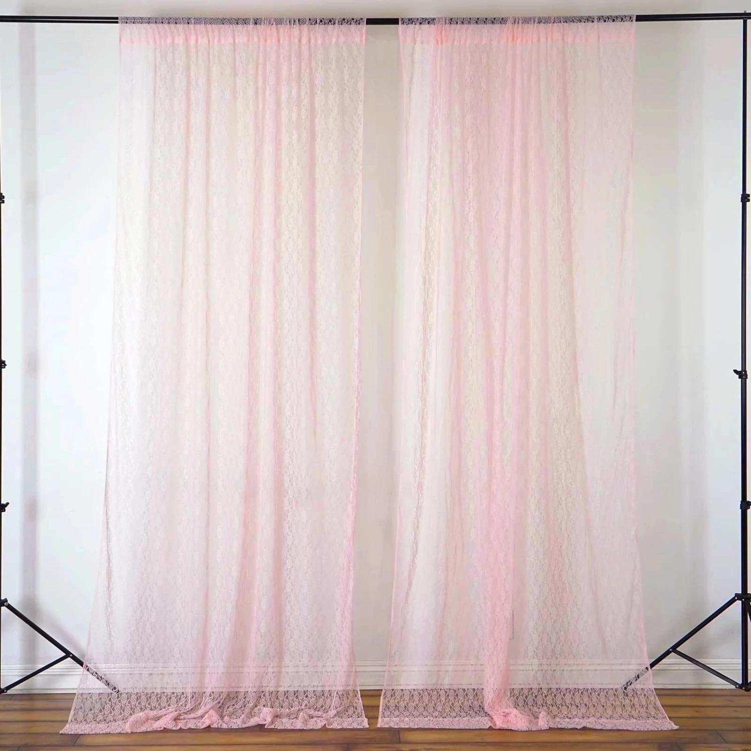 10 Feet X 10 Feet Sheer Lace Backdrop Drapes Curtains Panels