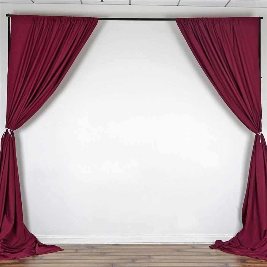 10 Ft X 10 Ft Polyester Professional Backdrop Curtains Drapes Panels - Image 9