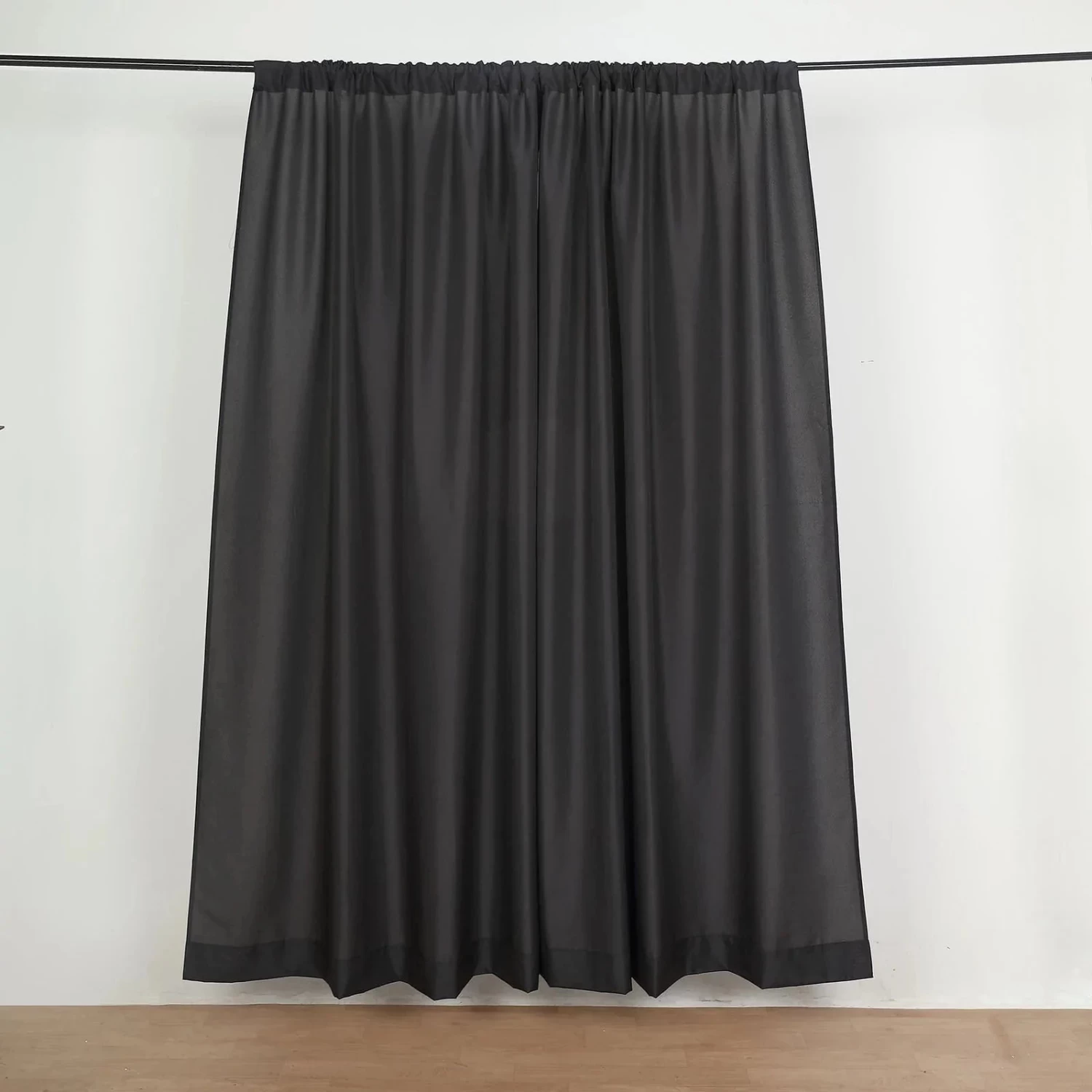 2 Panels 8 Feet Polyester Drapery Backdrop Curtains With Rod Pockets - Image 17
