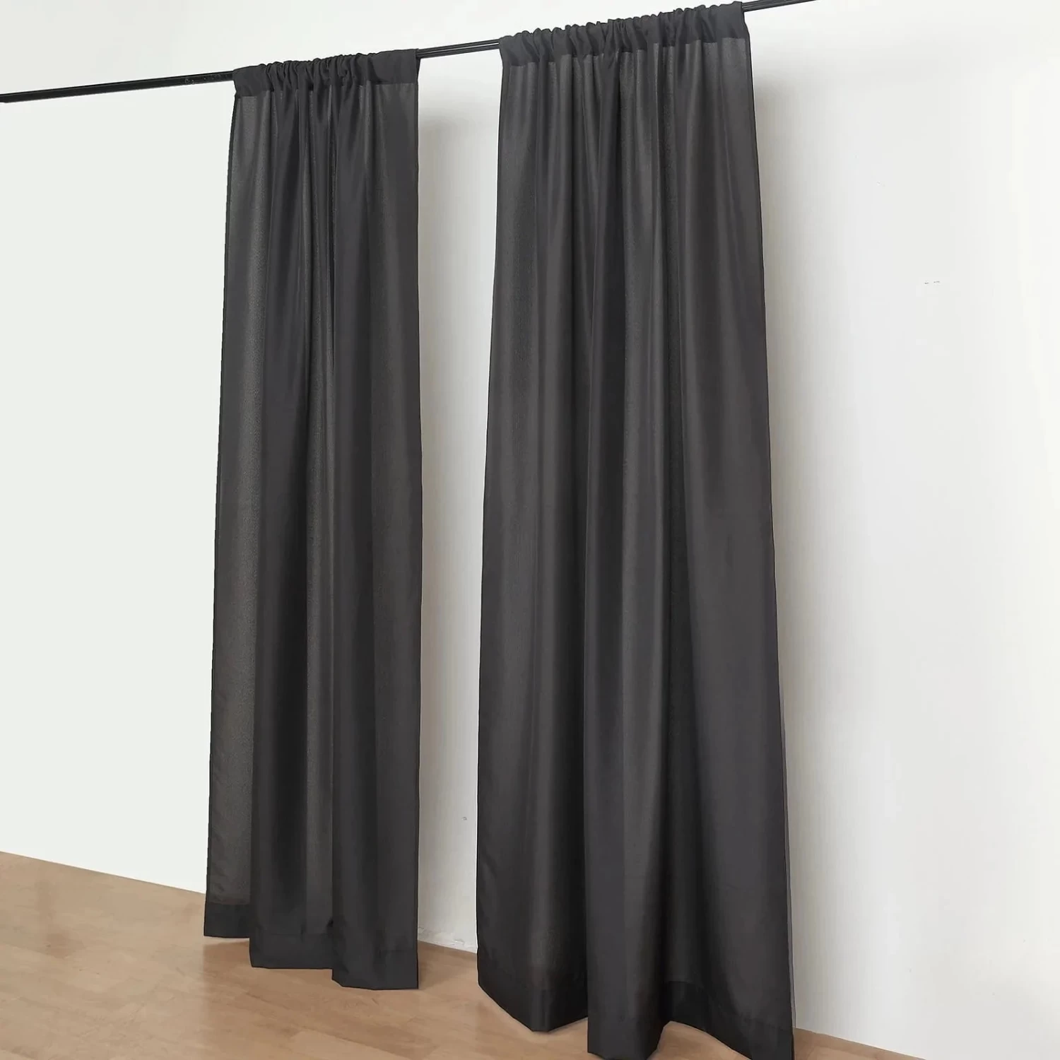 2 Panels 8 Feet Polyester Drapery Backdrop Curtains With Rod Pockets - Image 15