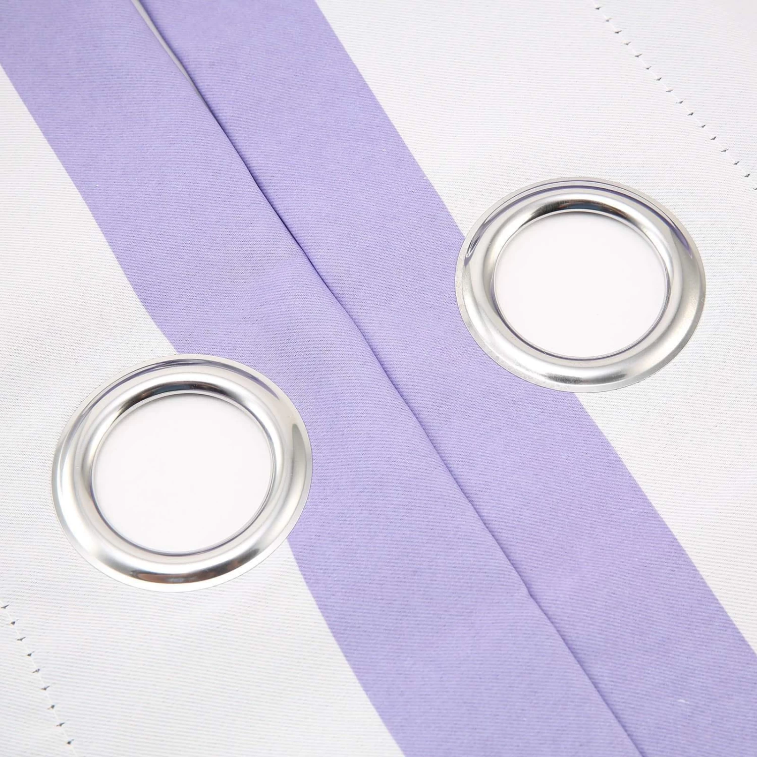 2 Pcs 52" X 108" Cabana Stripe Blackout Window Curtains Drapes Panels With Grommet Top - Image 3