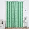 2 Pcs 52" X 108" Lattice Design Blackout Window Curtains Drapes Panels With Grommet Top