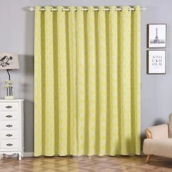 2 Pcs 52" X 96" Lattice Design Blackout Window Curtains Drapes Panels With Grommet Top