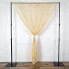 2 Pcs 9 Feet Sheer Organza Backdrops Drapes Curtains Panels