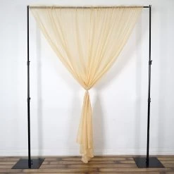 2 Pcs 9 Feet Sheer Organza Backdrops Drapes Curtains Panels