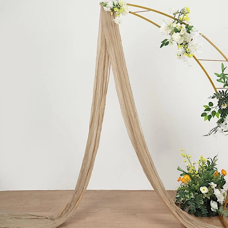 20 Feet Cotton Cheesecloth Fabric Backdrop Drape Curtain Panel - Image 2