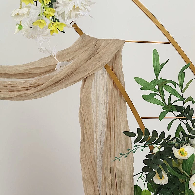 20 Feet Cotton Cheesecloth Fabric Backdrop Drape Curtain Panel - Image 3