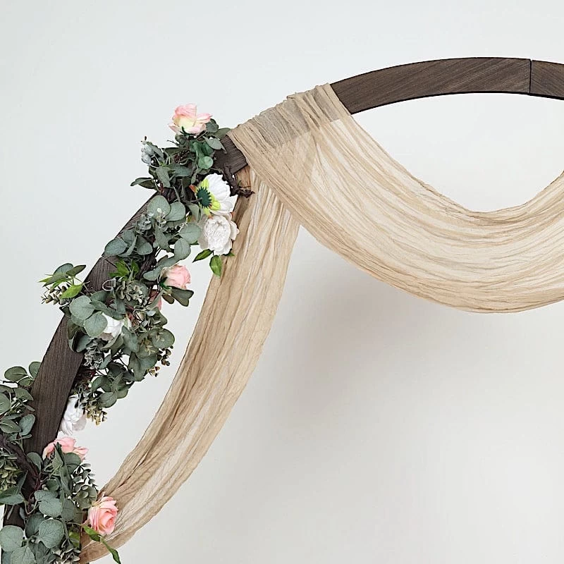 20 Feet Cotton Cheesecloth Fabric Backdrop Drape Curtain Panel - Image 5