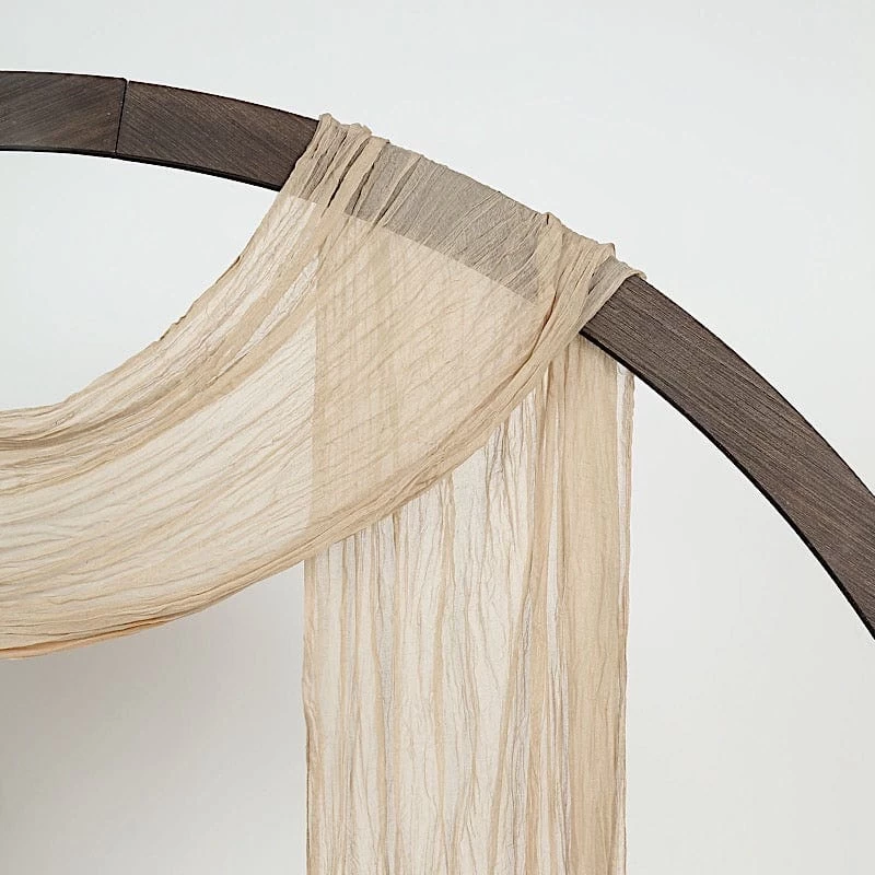 20 Feet Cotton Cheesecloth Fabric Backdrop Drape Curtain Panel - Image 4