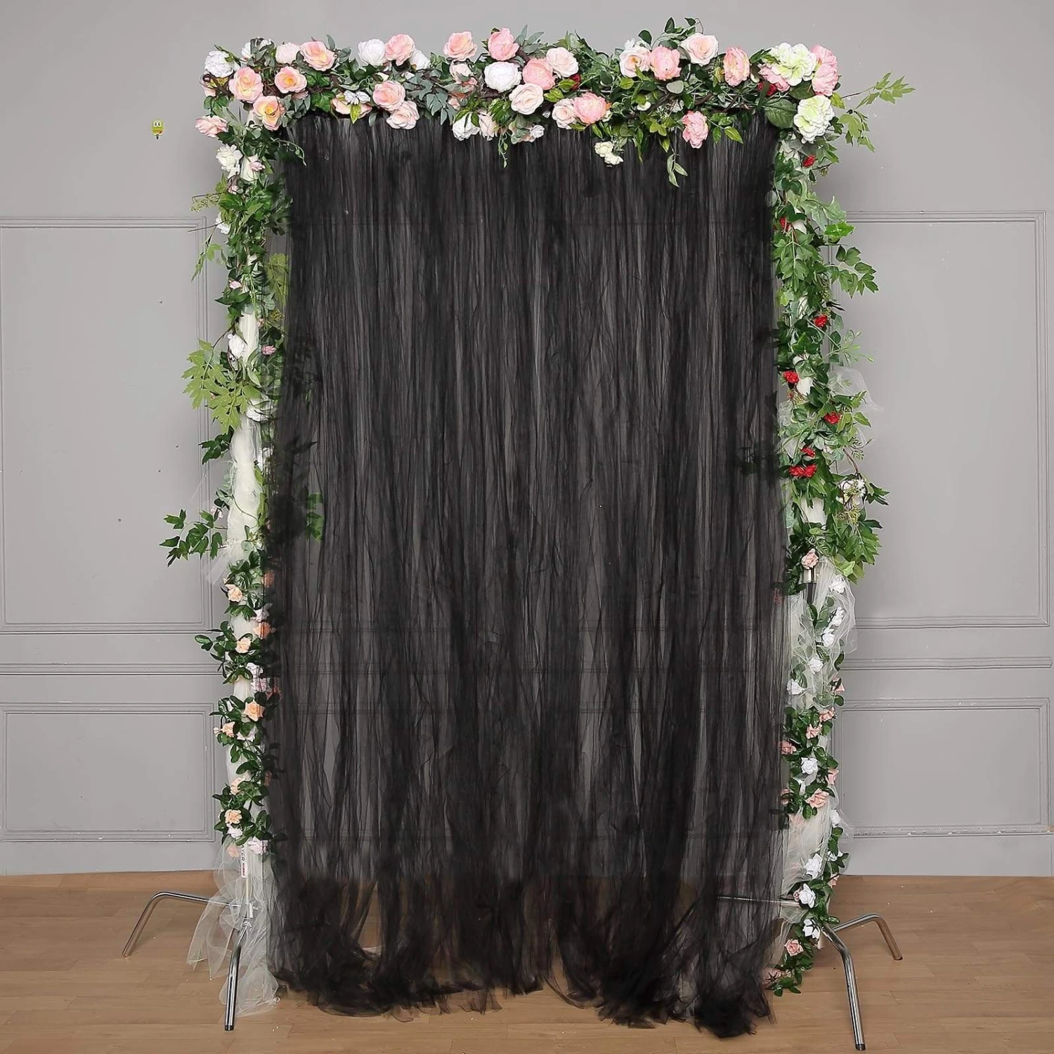 5 Feet X 10 Feet Sheer Tulle Curtain Backdrop Panels - Image 9