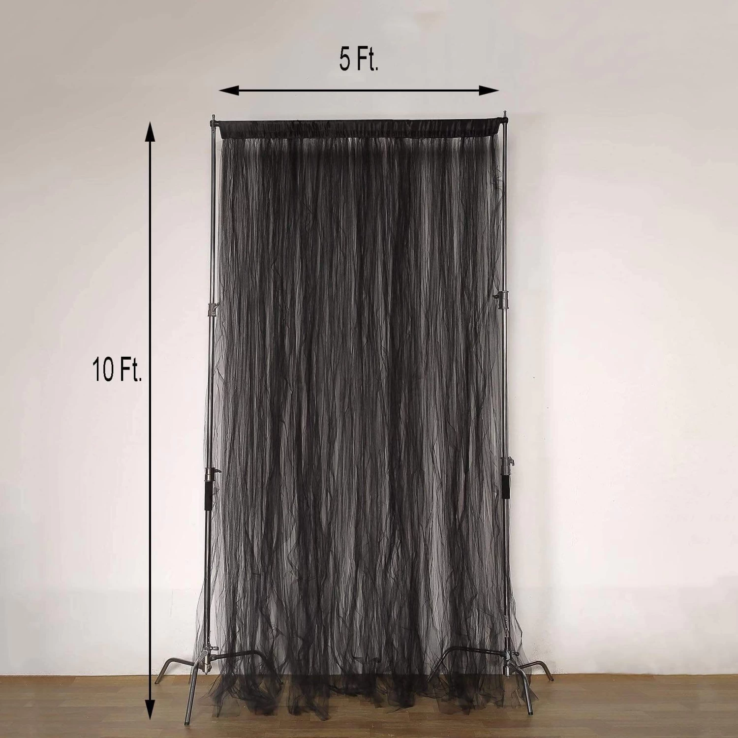 5 Feet X 10 Feet Sheer Tulle Curtain Backdrop Panels - Image 13