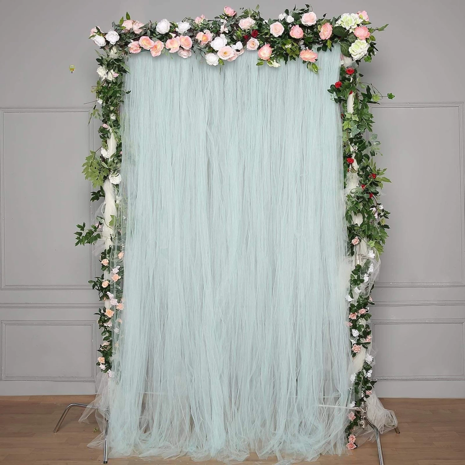 5 Feet X 10 Feet Sheer Tulle Curtain Backdrop Panels - Image 17