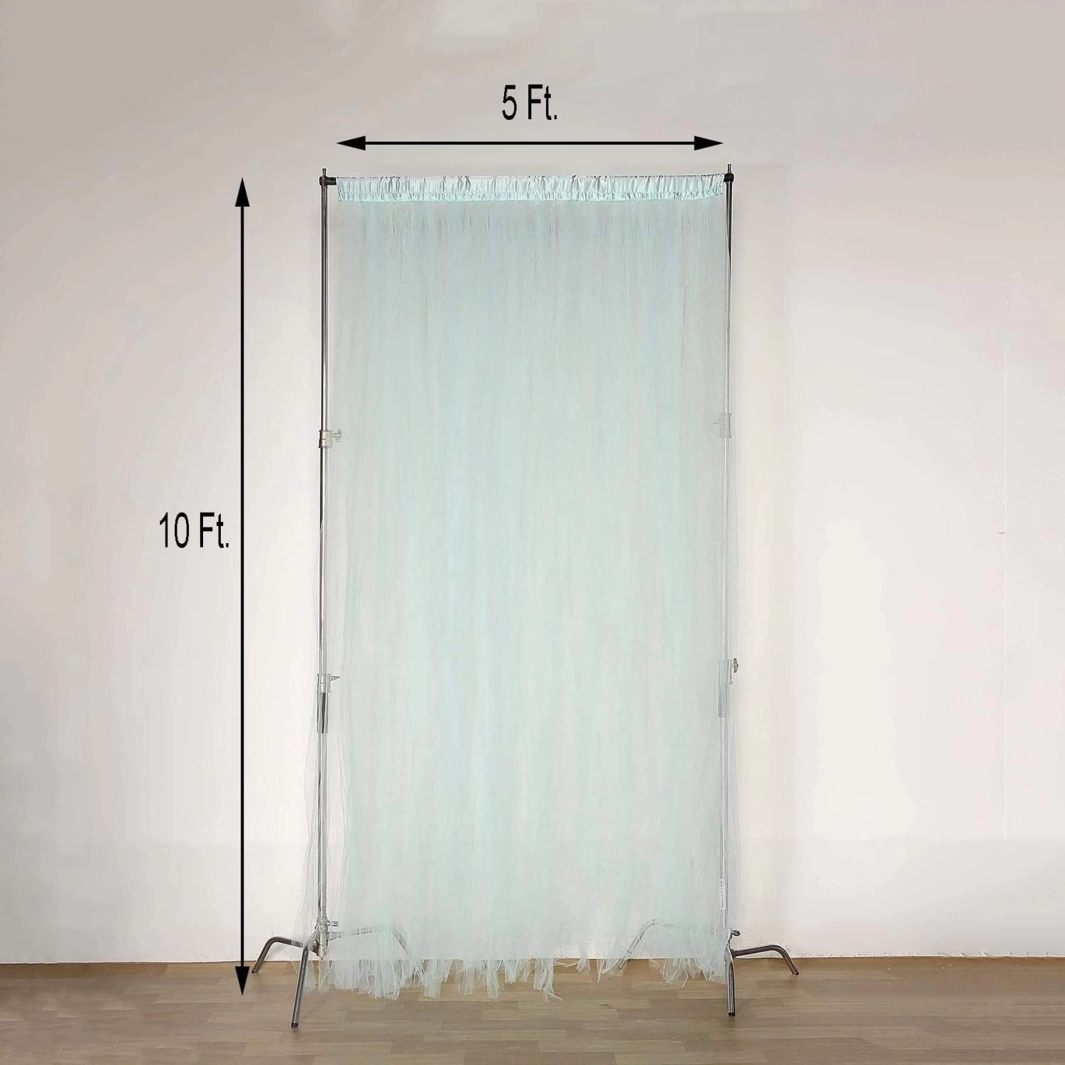 5 Feet X 10 Feet Sheer Tulle Curtain Backdrop Panels - Image 20