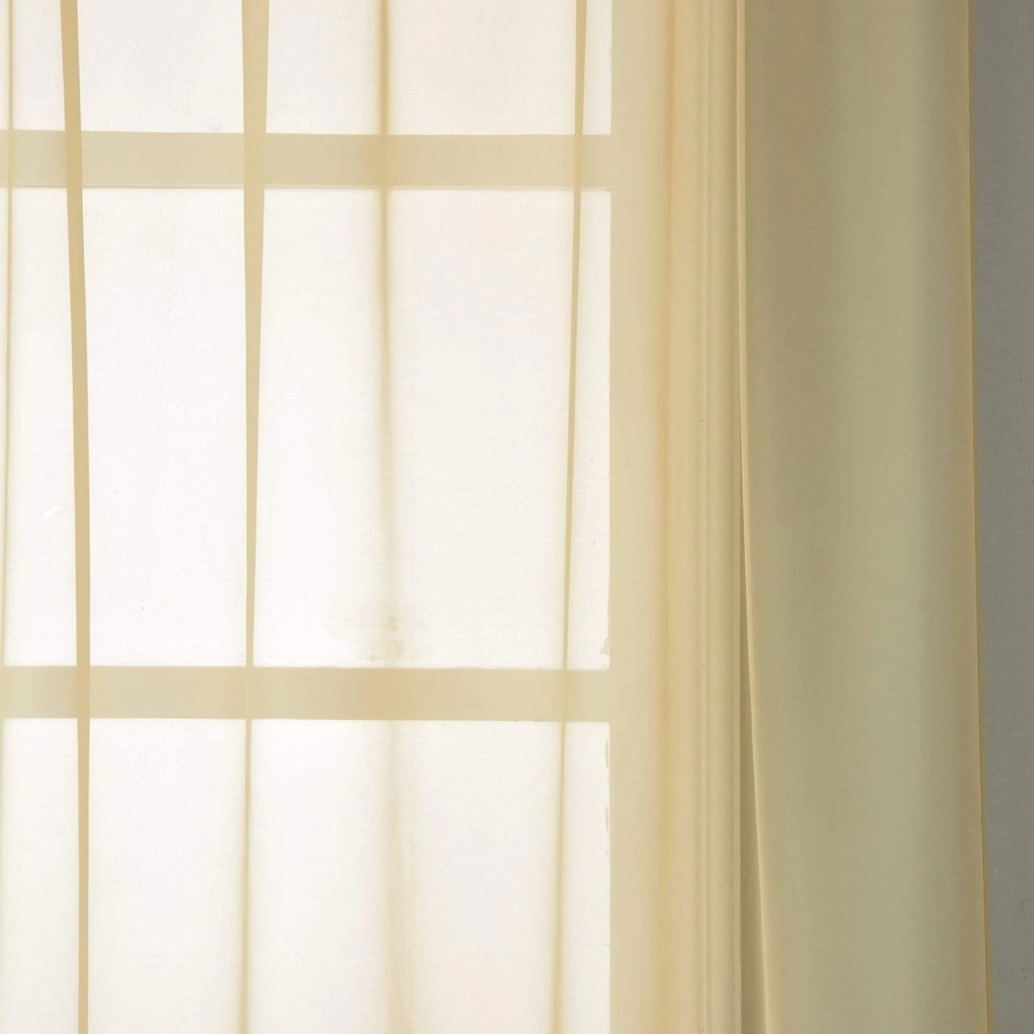 52 X 108-Inch Sheer Organza Backdrop Window Drapes Curtains Panels - Image 5