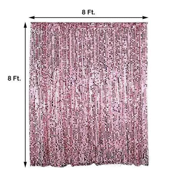8 Feet X 8 Feet Big Payette Sequin Backdrop Curtain - Image 3