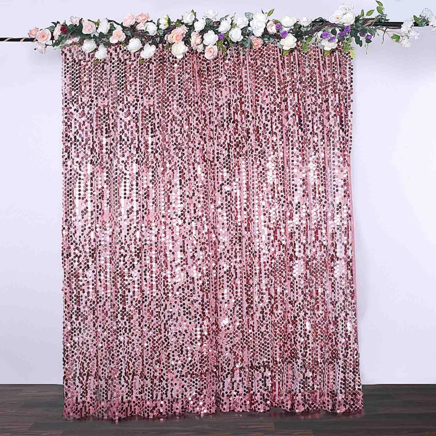 8 Feet X 8 Feet Big Payette Sequin Backdrop Curtain - Image 8