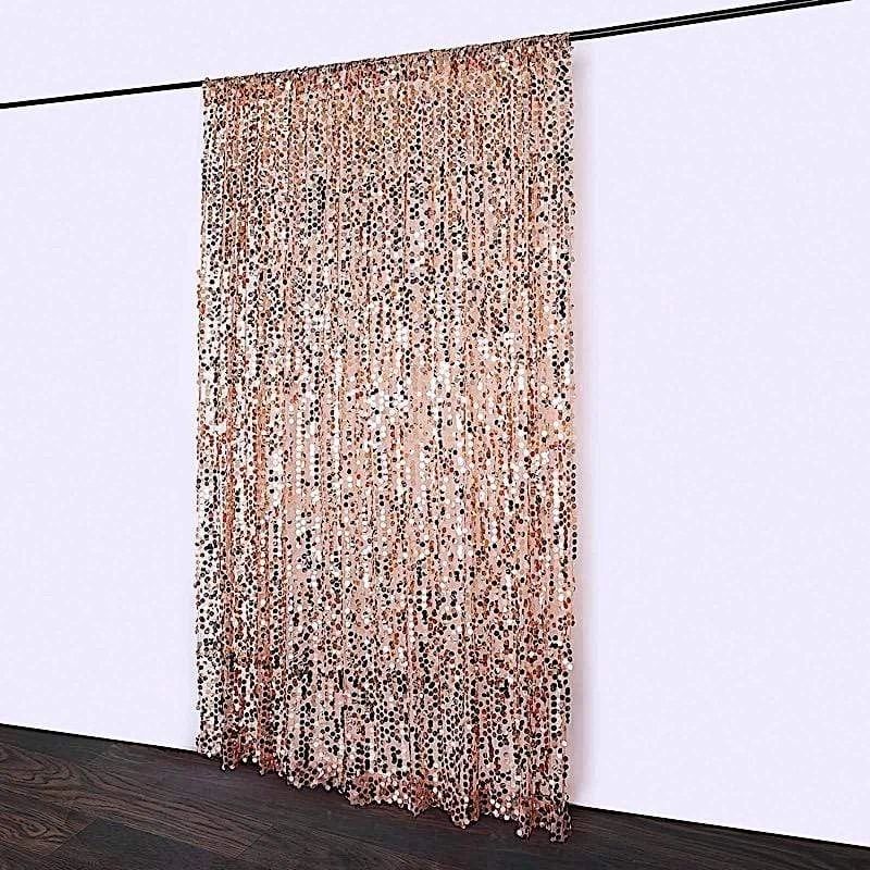 8 Feet X 8 Feet Big Payette Sequin Backdrop Curtain - Image 18