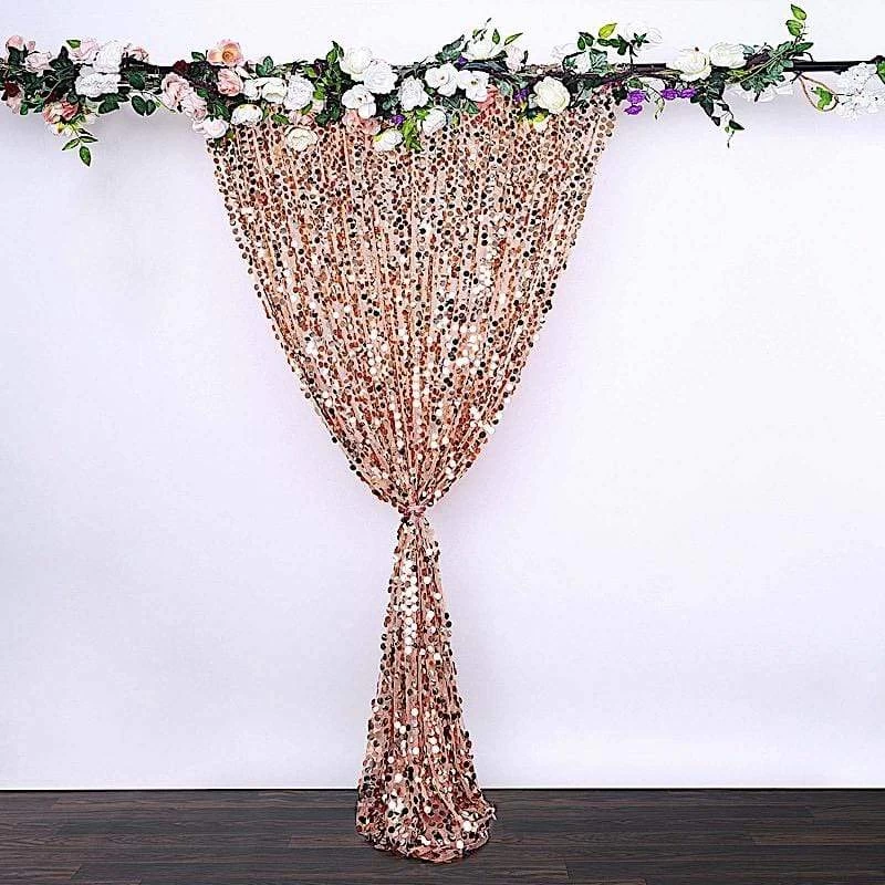 8 Feet X 8 Feet Big Payette Sequin Backdrop Curtain - Image 14
