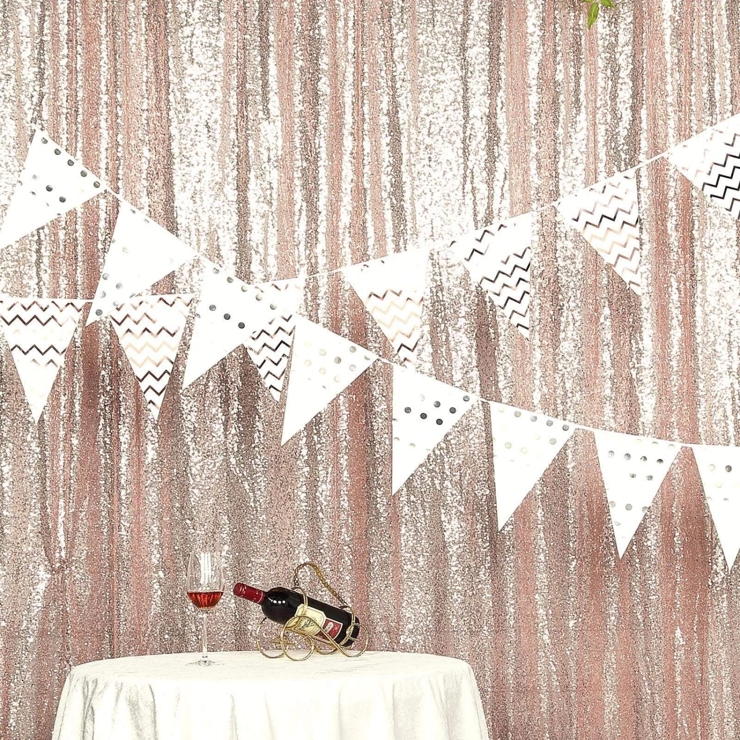 8 Feet X 8 Feet Sequin Backdrop Curtain - Image 3