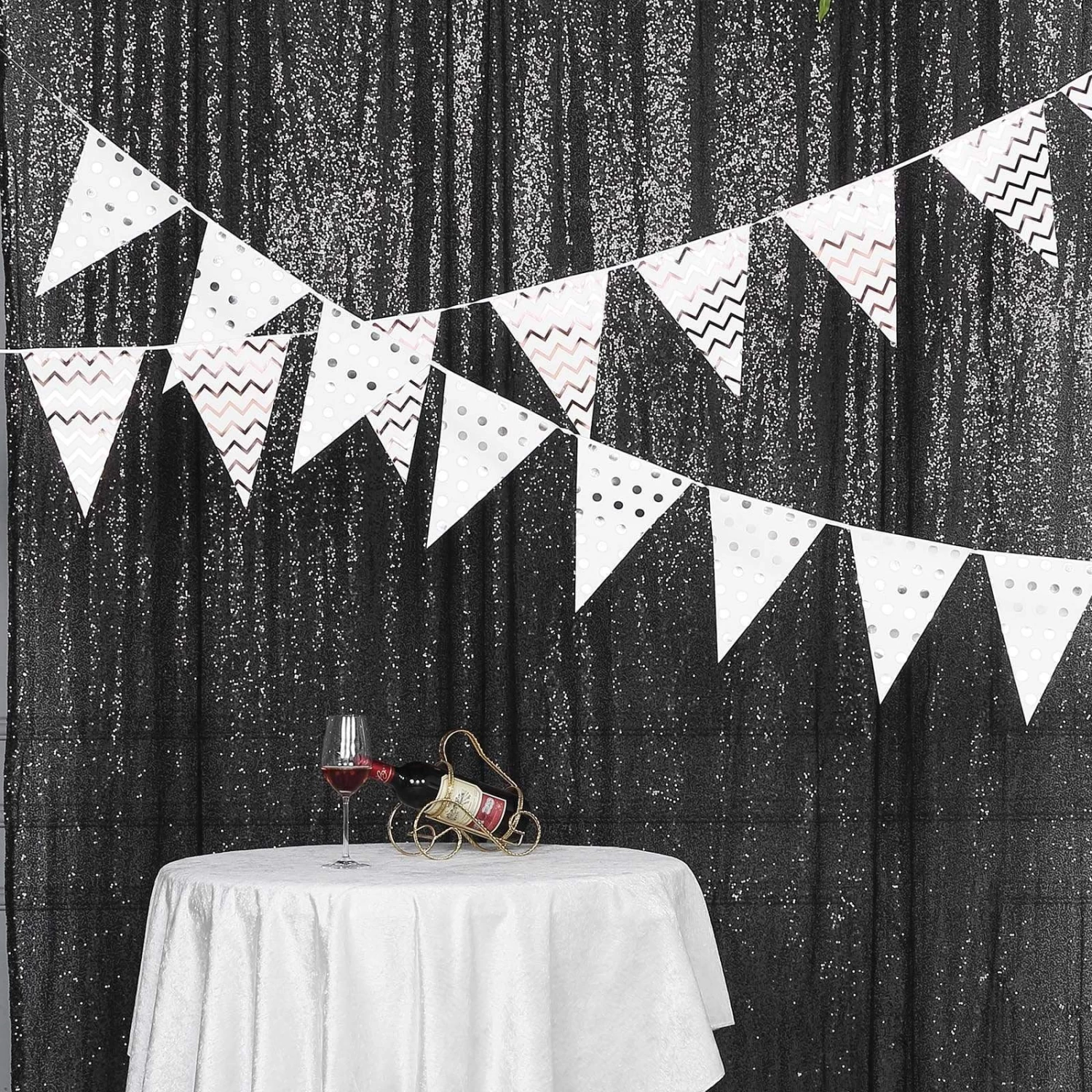 8 Feet X 8 Feet Sequin Backdrop Curtain - Image 19