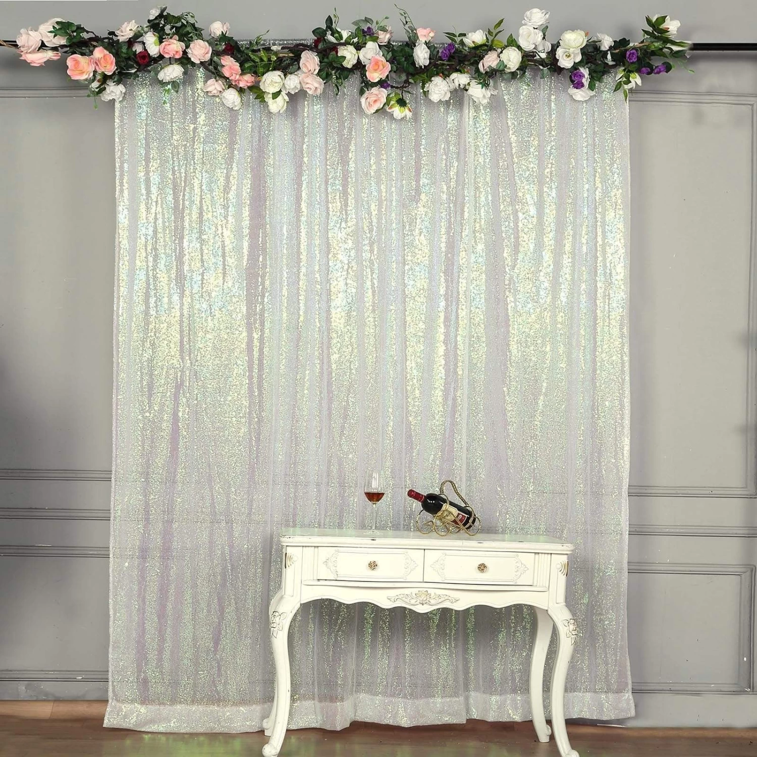 8 Feet X 8 Feet Sequin Backdrop Curtain - Image 9
