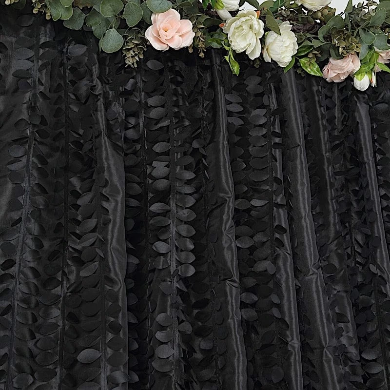 8x8 Feet Leaf Petal Taffeta Curtain Panel Photography Backdrop Drape - Image 12
