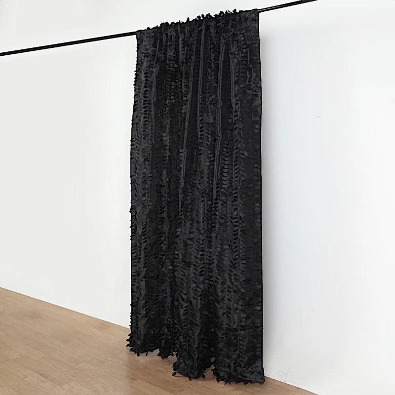 8x8 Feet Leaf Petal Taffeta Curtain Panel Photography Backdrop Drape - Image 15
