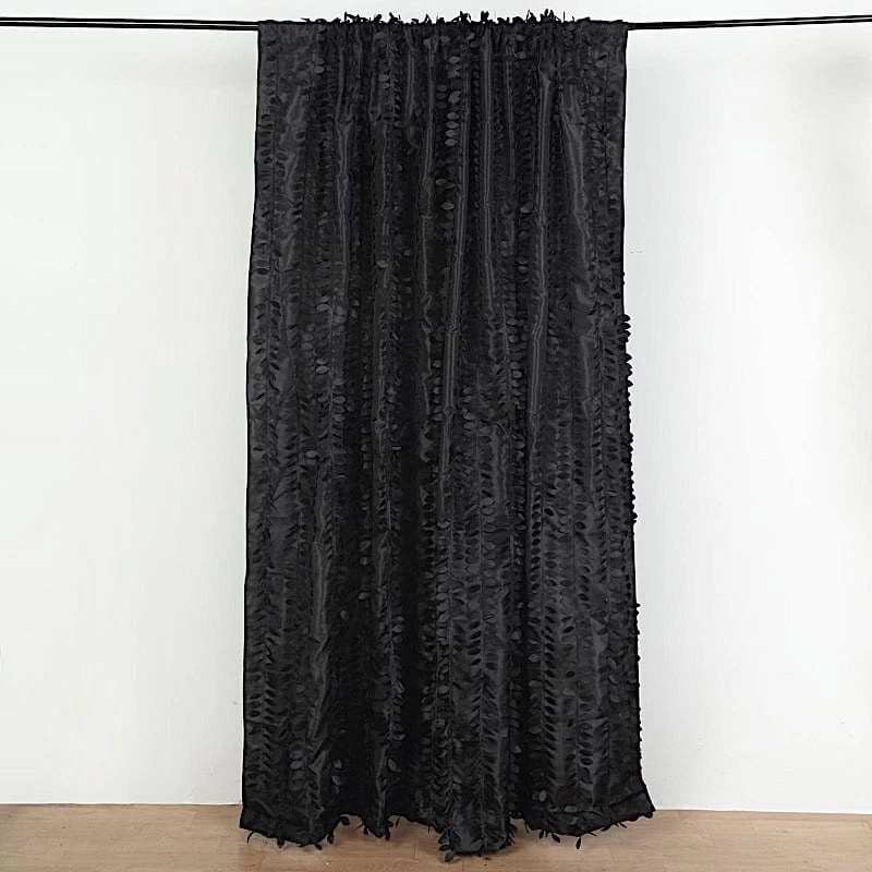8x8 Feet Leaf Petal Taffeta Curtain Panel Photography Backdrop Drape - Image 16