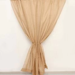 8x8 Feet Natural Burlap Curtain Wedding Photography Backdrop Panel